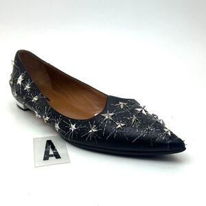 AQUAZZURA Cosmic Star Pointy Toe Flat sz 10